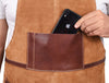 Florence Suede Apron - Chestnut - Aaron Leather Goods 