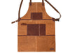 Florence Suede Apron - Chestnut - Aaron Leather Goods 