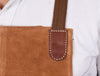 Florence Suede Apron - Chestnut - Aaron Leather Goods 