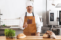 Arucas Suede Apron - Caramel Brown