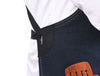 Benito Leather Canvas Apron - Denim Blue