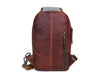 Alvin Leather Backpack - Dark Brown