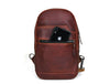 Alvin Leather Backpack - Dark Brown