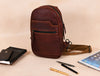 Alvin Leather Backpack - Dark Brown