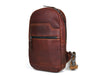 Alvin Leather Backpack - Dark Brown