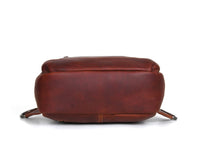 Alvin Leather Backpack - Dark Brown