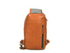 Alvin Leather Backpack - Caramel Brown