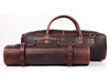 Tuscania Leather Knife Roll & Bag Combo - Walnut Brown