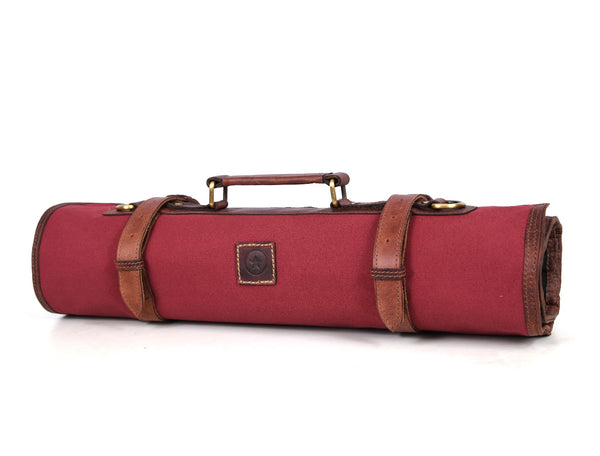 Malaga Canvas Knife Roll - Carmine