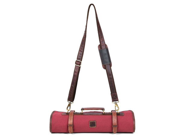 Malaga Canvas Knife Roll - Carmine