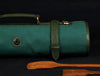 Malaga Canvas Knife Roll - Pine Green