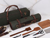 Malaga Canvas Knife Roll - Olive Green