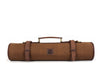 Malaga Canvas Knife Roll - Coffee - Aaron Leather Goods 