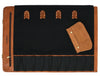 Malaga Canvas Knife Roll - Raven Black