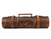 Tuscania Leather Knife Roll -Crunchy