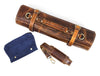 Tuscania Leather Knife Roll -Crunchy