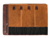 Tuscania Leather Knife Roll & Bag Combo - Walnut Brown