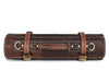 Tuscania Leather Knife Roll - Hickory Brown