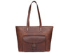 Velour Leather Tote Bag - Aaron Leather Goods 