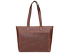 Velour Leather Tote Bag