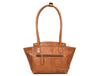 Ajo Leather Tote Bag - Caramel Brown