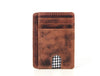 Utrera Leather Credit Card Holder - Berry