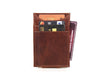 Sestao Leather Minimalist Money Clip Wallet - Merlot