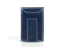 Sestao Leather Minimalist Money Clip Wallet - Royal Blue