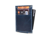 Sestao Leather Minimalist Money Clip Wallet - Royal Blue
