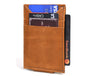 Sestao Leather Minimalist Money Clip Wallet - Cinnamon