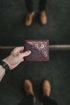 Wichita Leather Bi-fold Mens Wallet - Dark Brown