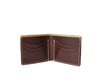 Paso Leather Bi-fold Mens Wallet - Dark Brown