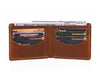 Paso Leather Bi-fold Mens Wallet - Chestnut