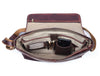 Savona Leather Messenger Bag - Walnut Brown