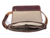 Savona Leather Messenger Bag - Walnut Brown