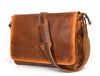 Boulder Leather Messenger Bag & Organizer Combo - Caramel