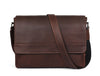 Boulder Leather Messenger Bag & Organizer Combo - Walnut