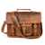 Ancona Leather Office Bag 15" - Caramel Brown