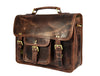 Ancona Leather Office Bag 15" -Brown