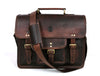 Ancona Leather Office Bag 15" - Walnut