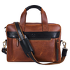 Brooklyn Leather Office Bag - Lux Tan - Aaron Leather Goods 