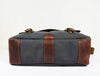 Prato Canvas Messenger Bag - Charcoal Grey