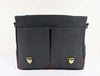 Prato Canvas Messenger Bag - Charcoal Grey