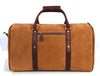 Pomona Leather Suede Weekender Bag - Brown