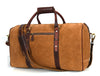 Pomona Leather Suede Weekender Bag - Brown