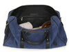 Pomona Leather Suede Weekender Bag - Blue