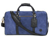 Pomona Leather Suede Weekender Bag - Blue