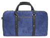 Pomona Leather Suede Weekender Bag - Blue