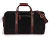 Pomona Leather Suede Weekender Bag - Black