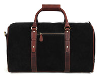 Pomona Leather Suede Weekender Bag - Black